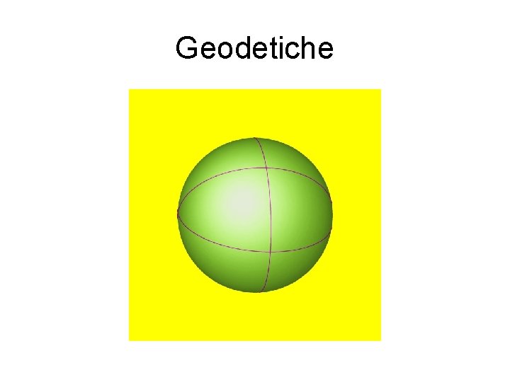 Geodetiche 