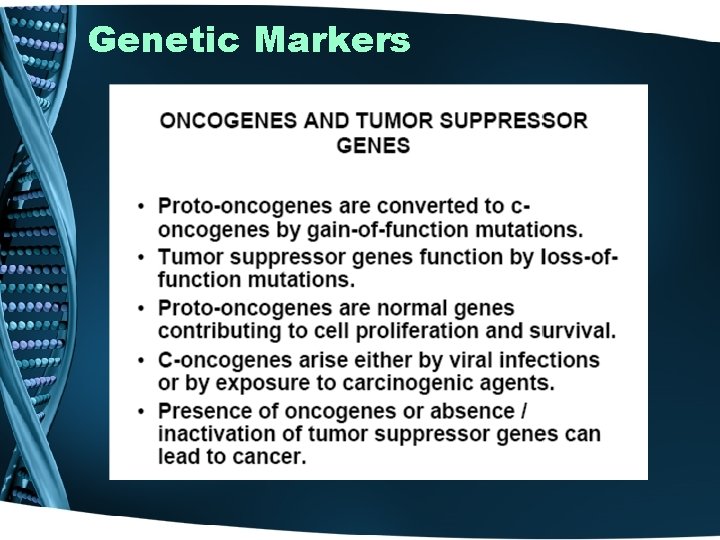 Genetic Markers 