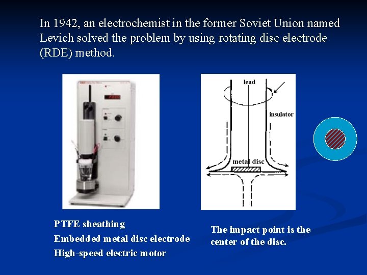 In 1942, an electrochemist in the former Soviet Union named Levich solved the problem