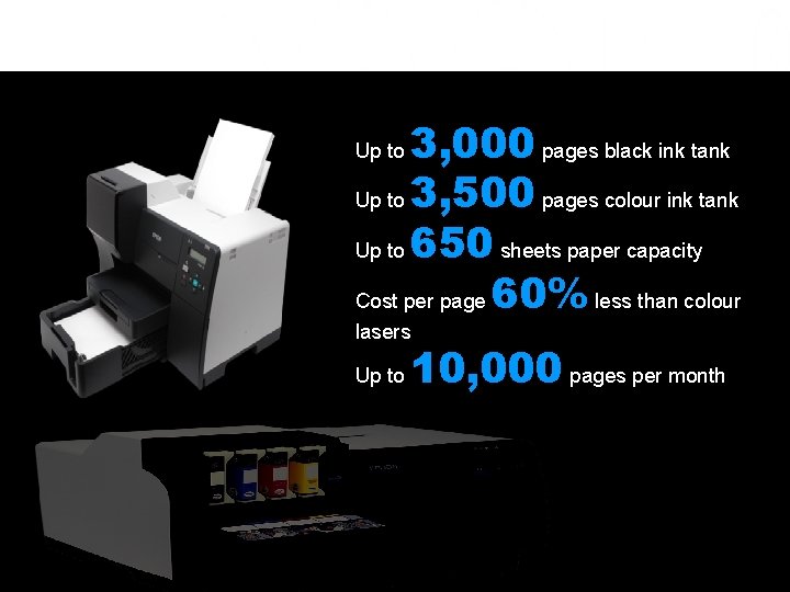 EPSON B-310 N AND B-300 3, 000 pages black ink tank Up to 3,
