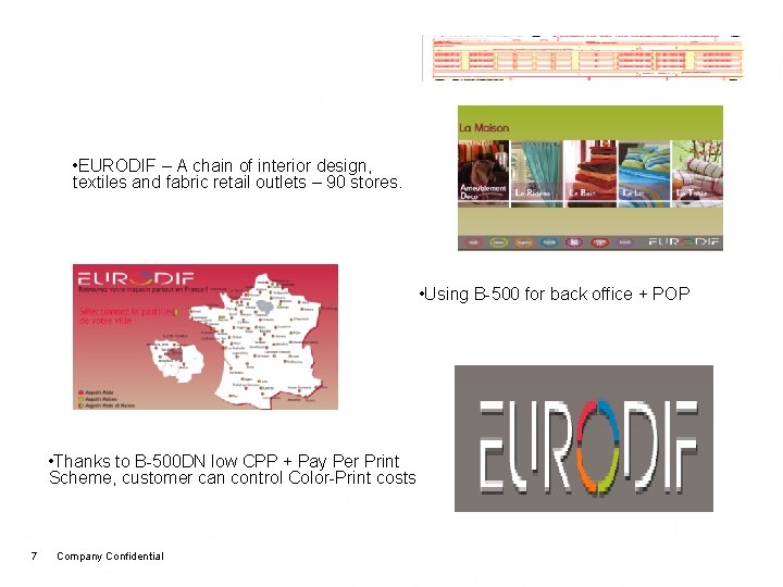 Eurodif Business Case • EURODIF – A chain of interior design, textiles and fabric