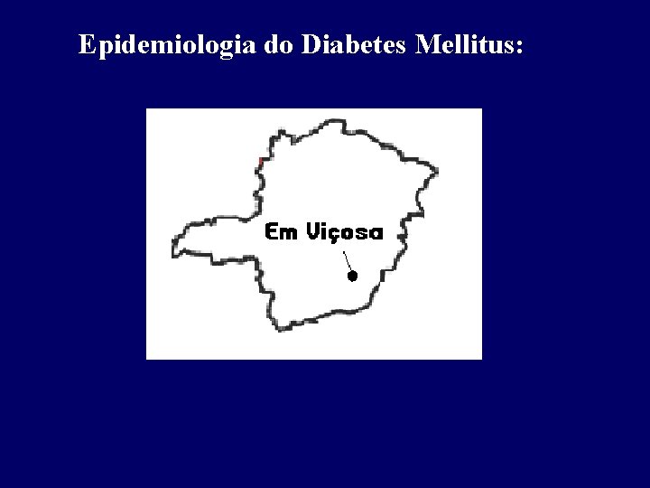 Epidemiologia do Diabetes Mellitus: 