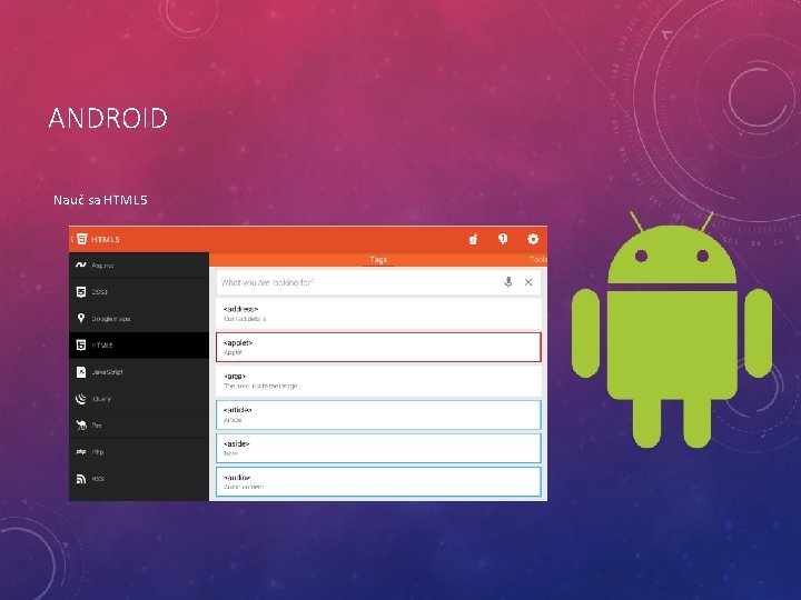 ANDROID Nauč sa HTML 5 