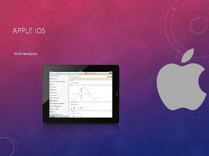 APPLE IOS Wolfram. Alpha 