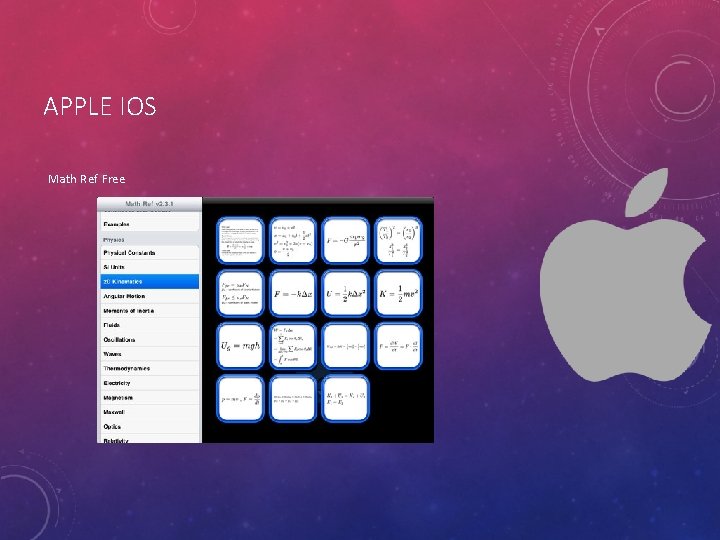 APPLE IOS Math Ref Free 
