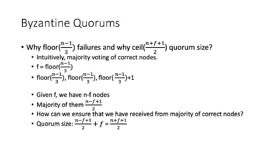 Byzantine Quorums • 