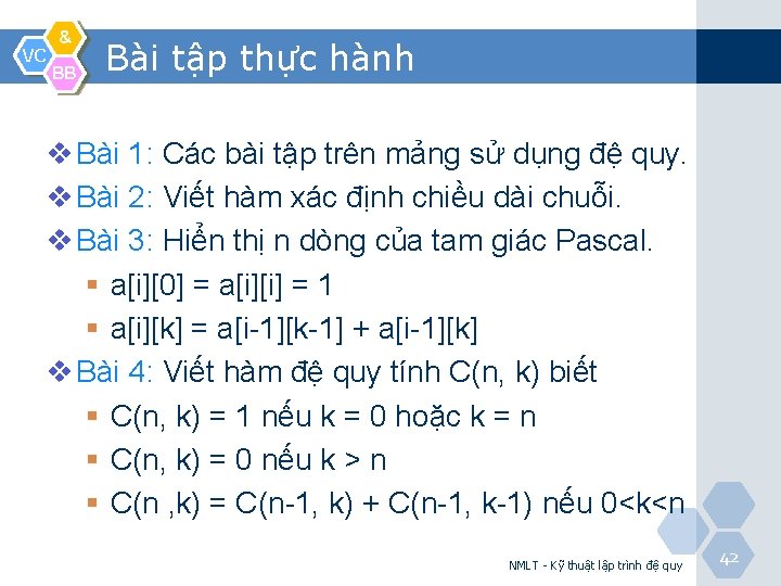 VC & BB Bài tập thực hành v Bài 1: Các bài tập trên