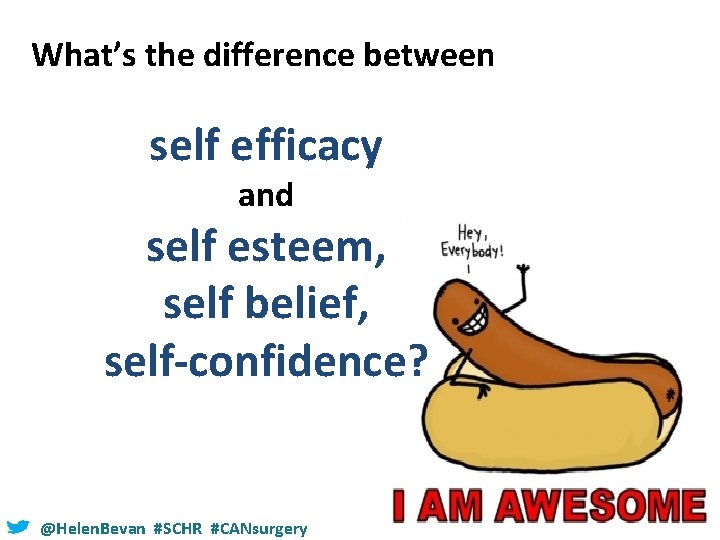What’s the difference between self efficacy and self esteem, self belief, self-confidence? @Helen. Bevan