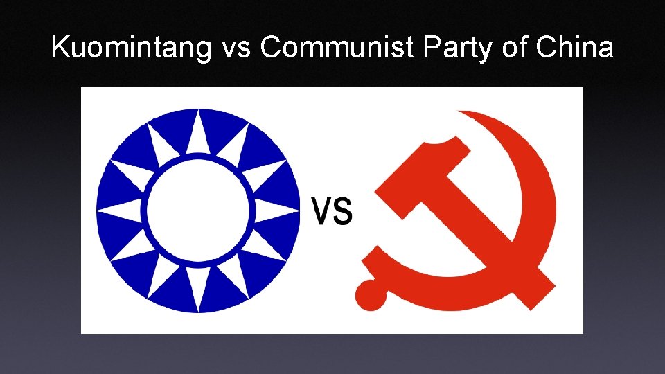 Kuomintang vs Communist Party of China 