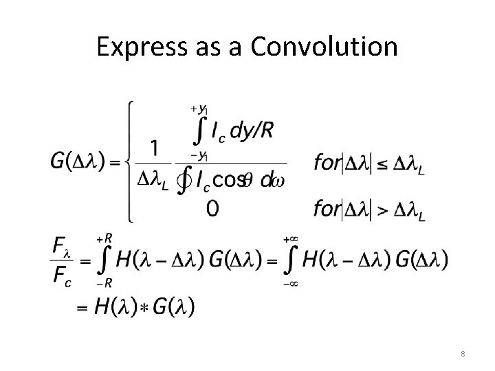 Express as a Convolution 8 
