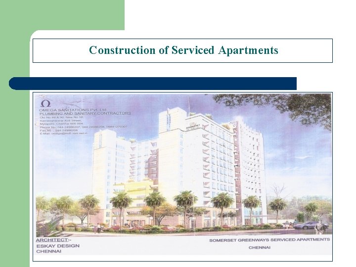 Construction of Serviced Apartments 