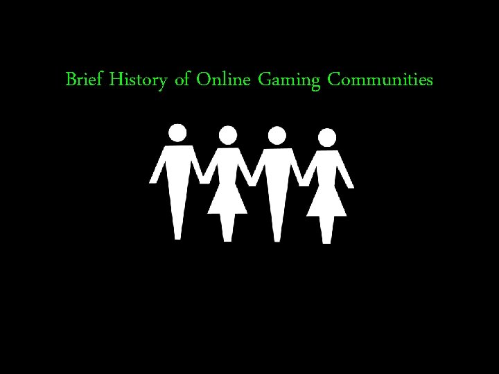 Brief History of Online Gaming Communities 
