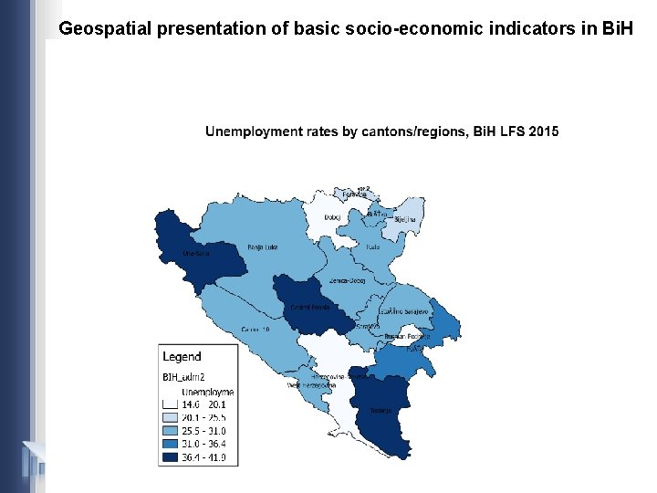 Geospatial presentation of basic socio-economic indicators in Bi. H (6) 