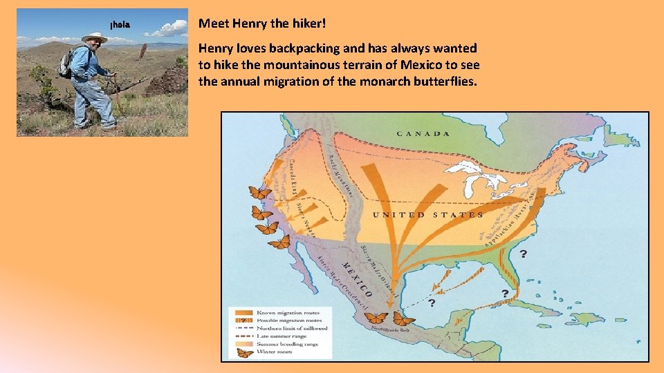 ¡hola Meet Henry the hiker! Henry loves backpacking and has always wanted to hike