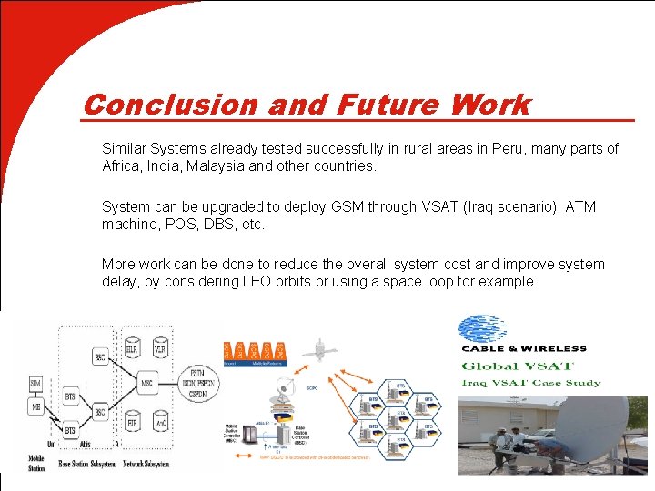 Conclusion and Future Work ä ä ä Similar Systems already tested successfully in rural