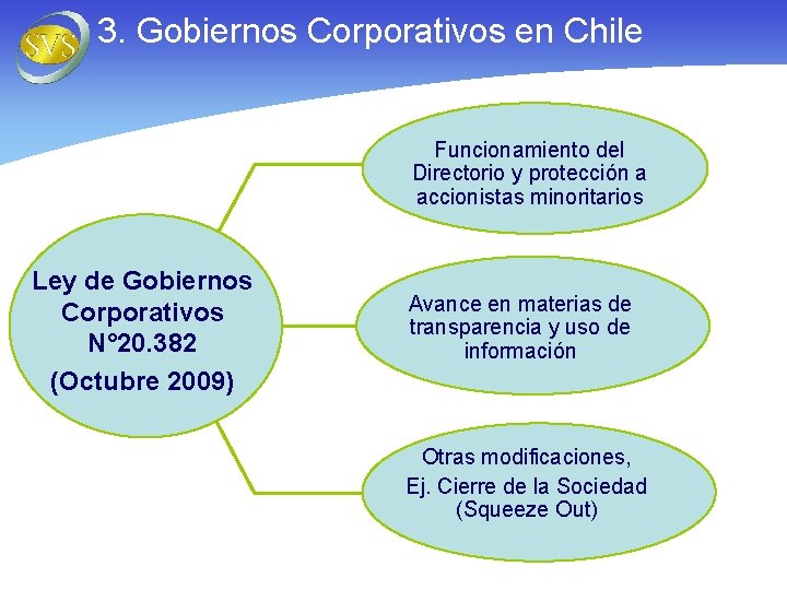 3. Gobiernos Corporativos en Chile Funcionamiento del Directorio y protección a accionistas minoritarios Ley