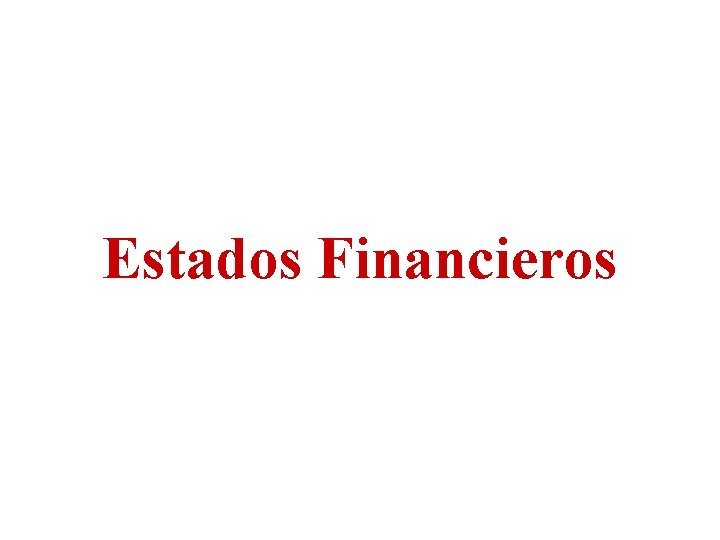 Estados Financieros 