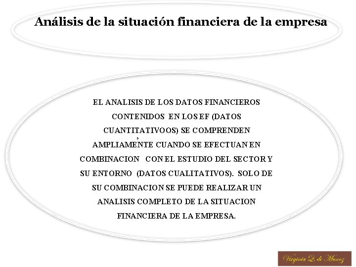 Análisis de la situación financiera de la empresa EL ANALISIS DE LOS DATOS FINANCIEROS