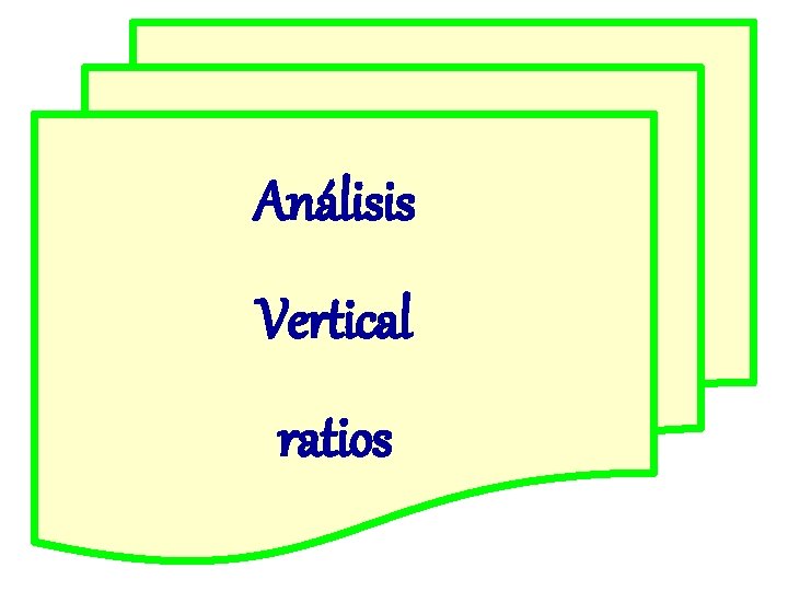 Análisis Vertical ratios 