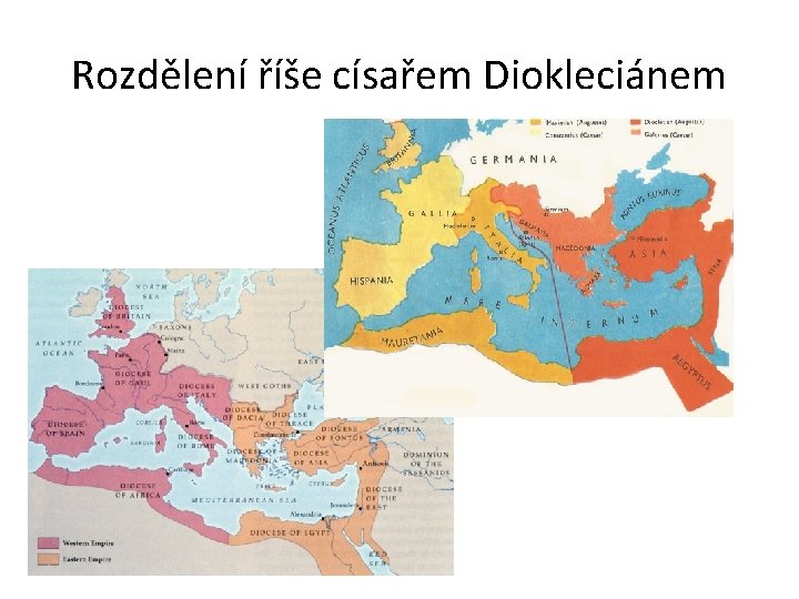 Rozdělení říše císařem Diokleciánem 