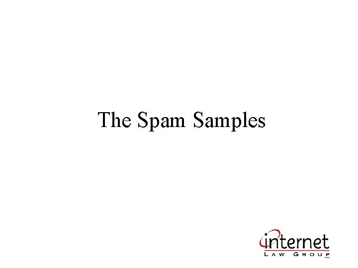 The Spam Samples 