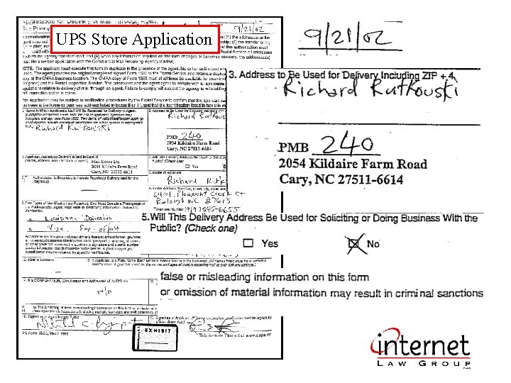 UPS Store Application 