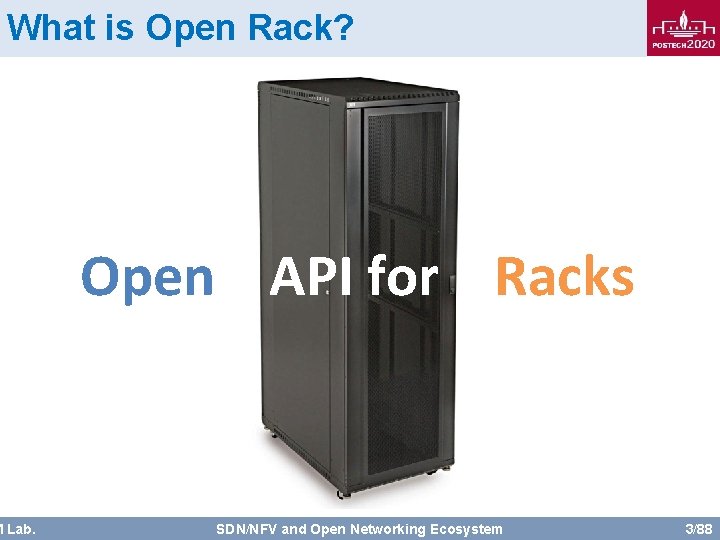 What is Open Rack? M Lab. Open API for Racks SDN/NFV and Open Networking