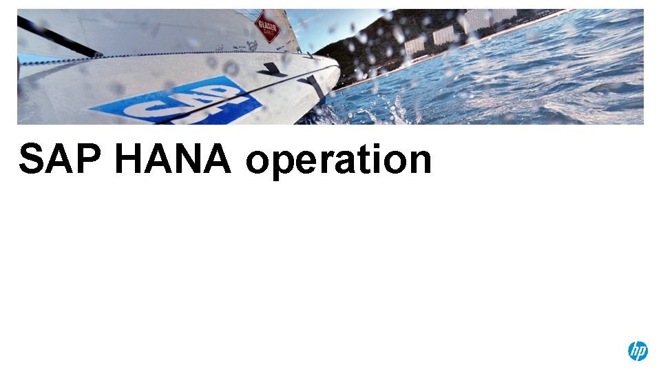 SAP HANA operation 