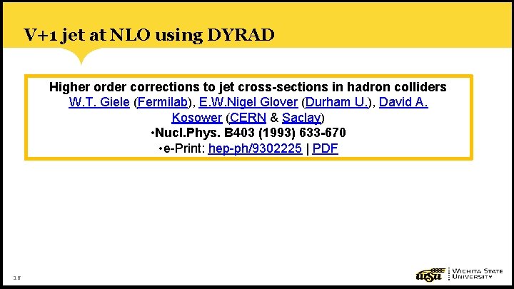 V+1 jet at NLO using DYRAD Higher order corrections to jet cross-sections in hadron