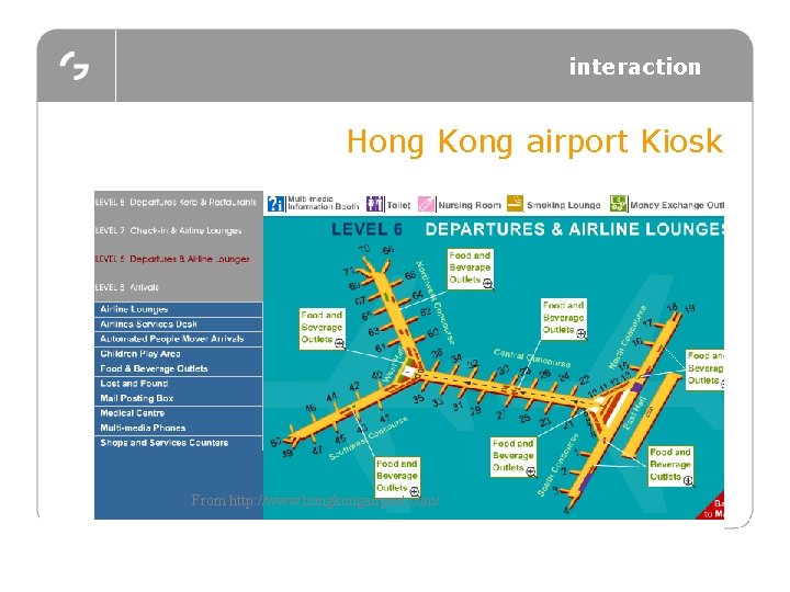 interaction Hong Kong airport Kiosk Experience – memorable & unique representation of information From