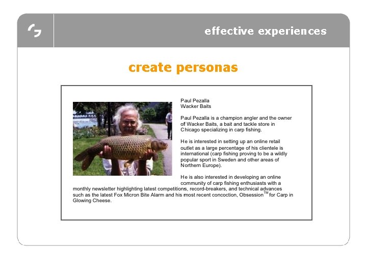 effective experiences create personas 