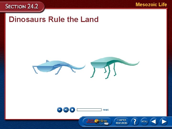 Mesozoic Life Dinosaurs Rule the Land 