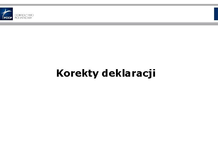 Korekty deklaracji 