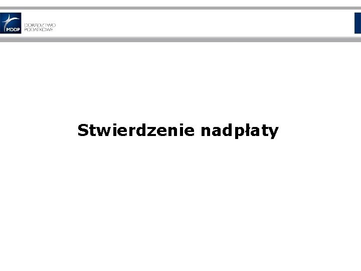 Stwierdzenie nadpłaty 