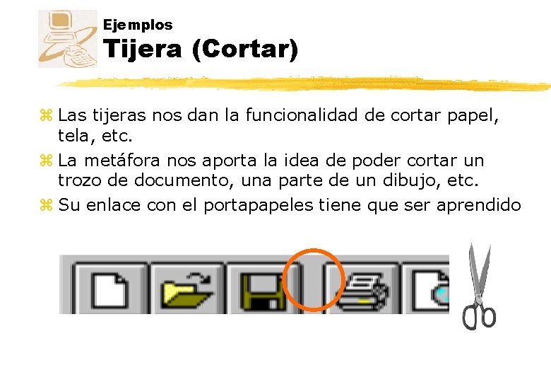 Ejemplos Tijera (Cortar) z Las tijeras nos dan la funcionalidad de cortar papel, tela, Ejemplos Tijera (Cortar) z Las tijeras nos dan la funcionalidad de cortar papel, tela,