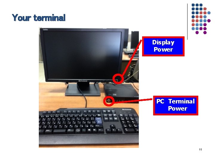 Your terminal Display Power PC　Terminal 　Power 11 