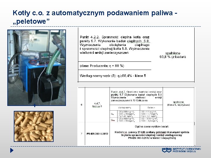 Kotły c. o. z automatycznym podawaniem paliwa - „peletowe” + 