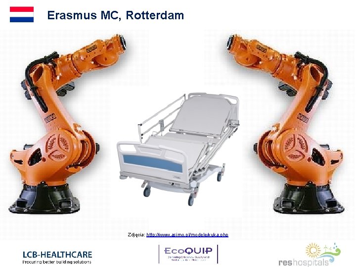 Erasmus MC, Rotterdam Efekty • Uzyskanie innowacyjnego produktu. • Siedemnastokrotna (17) redukcja emisji CO