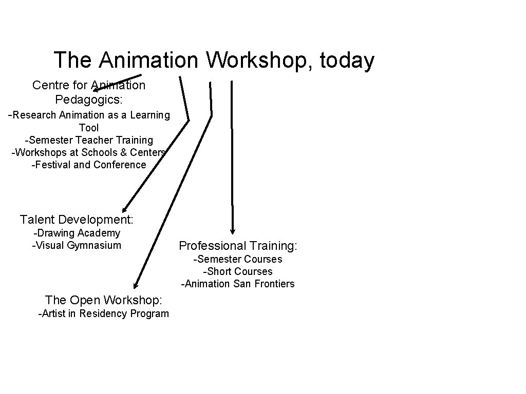 The Animation Workshop, today Centre for Animation Pedagogics: -Research Animation as a Learning Tool