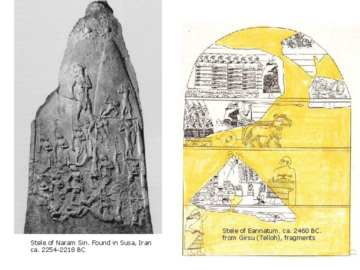 Stele of Naram Sin. Found in Susa, Iran ca. 2254 -2218 BC Stele of