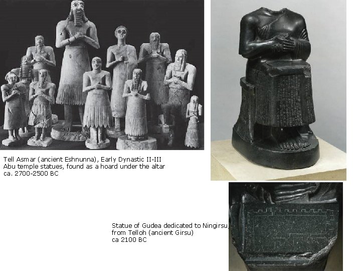 Tell Asmar (ancient Eshnunna), Early Dynastic II-III Abu temple statues, found as a hoard