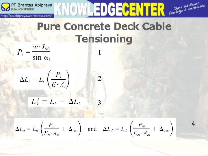 Pure Concrete Deck Cable Tensioning 1 2 3 4 