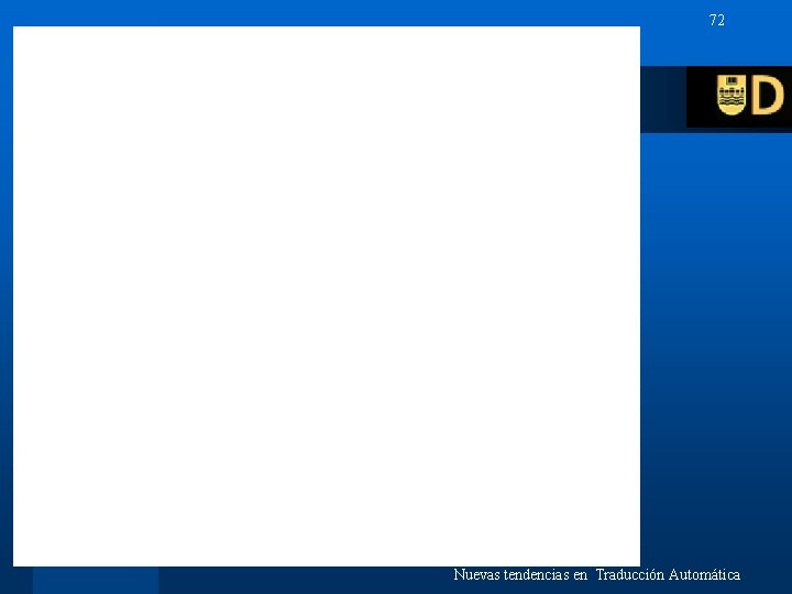 72 Nuevas tendencias en Traducción Automática 