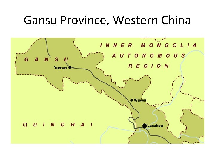 Gansu Province, Western China 