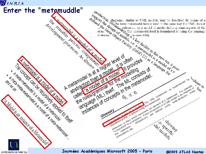 Enter the "metamuddle" Journées Académiques Microsoft 2005 - Paris © 2005 ATLAS Nantes 