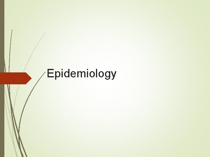 Epidemiology 