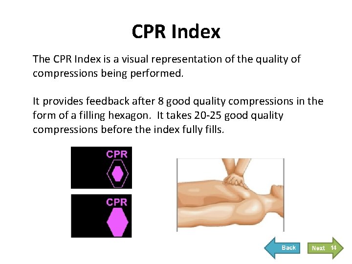 CPR Index The CPR Index is a visual representation of the quality of compressions