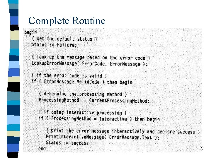Complete Routine 18 Complete Routine 18