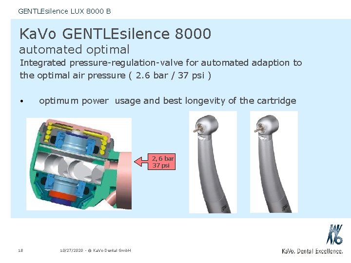 GENTLEsilence LUX 8000 B Ka. Vo GENTLEsilence 8000 automated optimal Integrated pressure-regulation-valve for automated