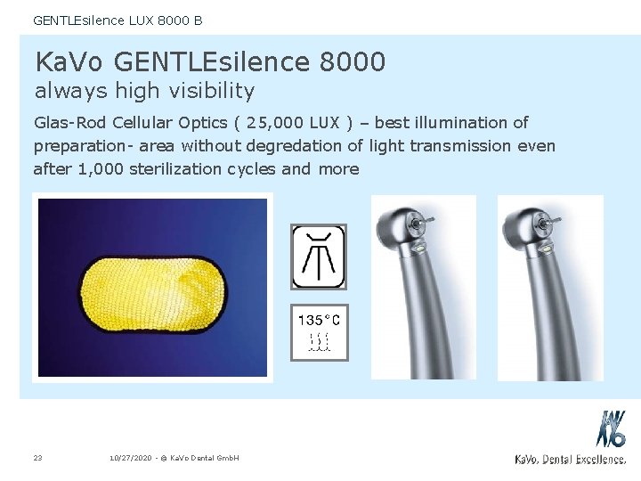 GENTLEsilence LUX 8000 B Ka. Vo GENTLEsilence 8000 always high visibility Glas-Rod Cellular Optics